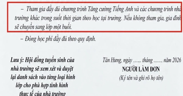 Yêu cầu phụ huynh cam kết theo học chương trình nhà trường, hiệu trưởng nói gì?