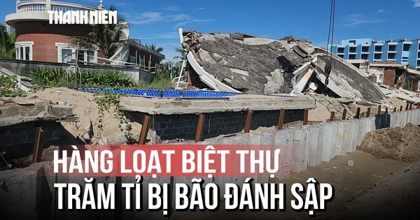 Chủ đầu tư 'quên' làm kè khiến 23 biệt thự bị sóng đánh sập: Đã bắt đầu thi công kè biển
