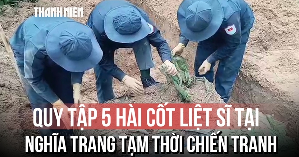 Đội K93 tỉnh An Giang quy tập được 5 hài cốt tại nghĩa trang tạm thời chiến tranh