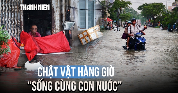 Khổ sở vì triều cường dâng cao ở TP.HCM, người dân chật vật chờ nước rút