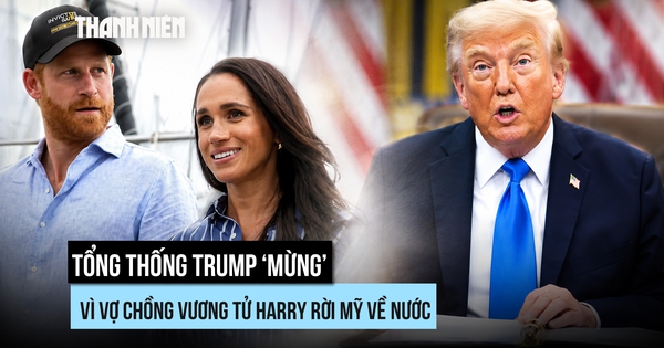 Vợ chồng vương tử Harry về Anh, ông Trump mừng
