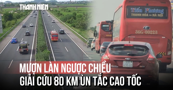 Ùn tắc kéo dài 80 km, CSGT dùng cách đặc biệt để 'giải cứu' dòng xe về Hà Nội