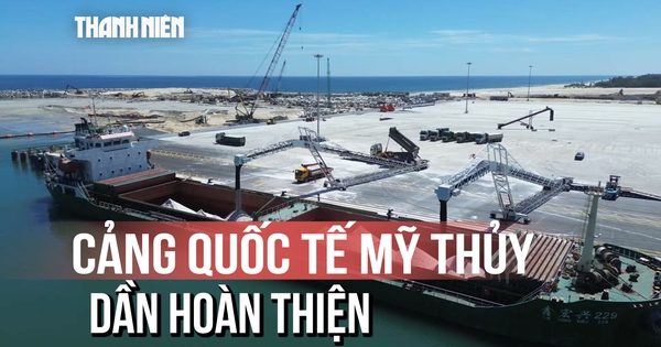 [Flycam] Cảng quốc tế Mỹ Thủy đón hơn 150.000 tấn hàng sau 2 tháng vận hành
