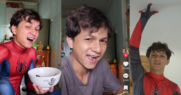 Đang ăn cơm, chàng trai Quảng Ngãi bất ngờ nổi tiếng chỉ vì giống... Người Nhện