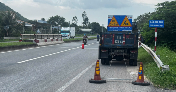 Tai nạn hy hữu ở quốc lộ 1 khiến công nhân bảo trì đường bộ tử vong