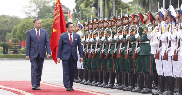 Tổng Bí thư, Chủ tịch nước Tô Lâm chủ trì lễ đón Tổng thống Myanmar
