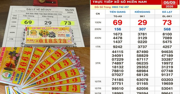 Xổ số miền Nam ngày 6 tháng 9: Mua sát giờ mở thưởng, trúng cọc vé đài Đà Lạt