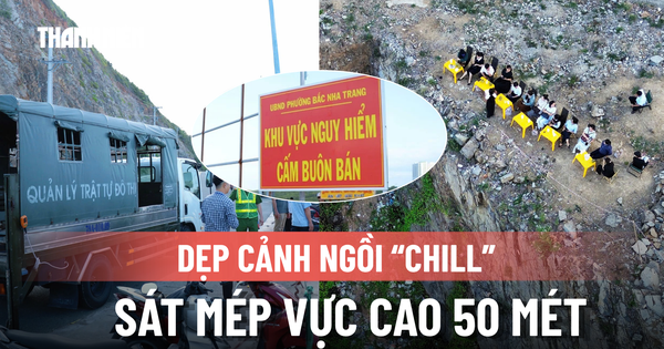 Dẹp cảnh ngồi 'chill' sát mép vực cao 50 mét trên đèo Lương Sơn