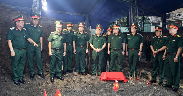Phát hiện thêm rãnh mộ hài cốt liệt sĩ tại công viên Lê Thị Riêng