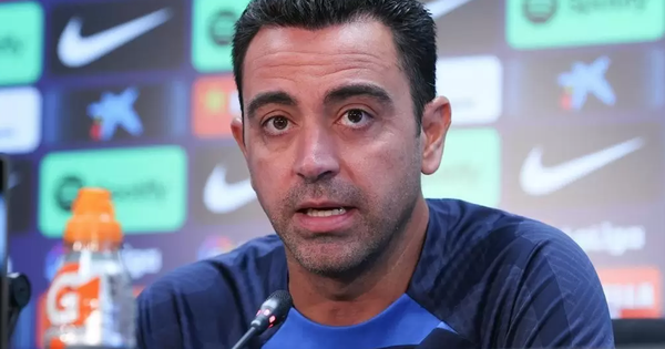 Coach Xavi before the opportunity with Barcelona to win the first ...