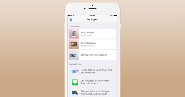 Apple trình làng ứng dụng Support hỗ trợ người dùng