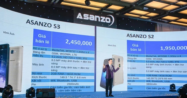 Asanzo trình làng bộ đôi smartphone giá rẻ S2 và S3