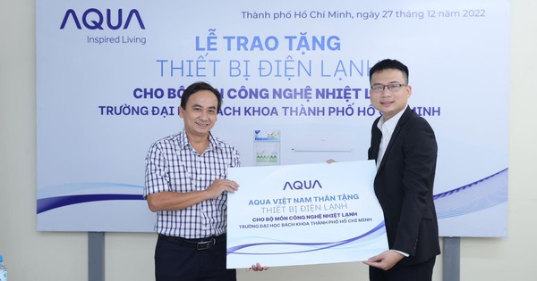 AQUA Việt Nam tài trợ thiết bị điện lạnh cho sinh viên Trường ĐH Bách khoa TP.HCM