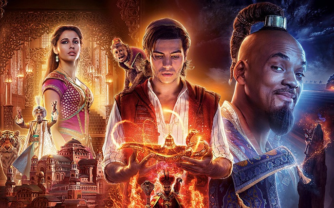 Phim liveaction Aladdin của Disney tung ảnh nhân vật Thần Đèn và công  chúa Jasmine gây chú ý