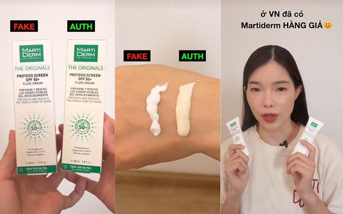 Hướng dẫn cách phân biệt kem chống nắng Martiderm thật - giả