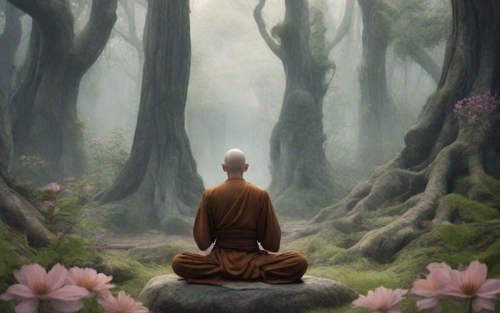 Hình ảnh hành pháp khổ hạnh trong rừng