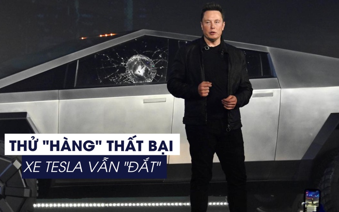 Elon Musk giải thích lý do kính xe Cybertruck vỡ tan ngay trên sân khấu