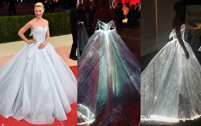 Claire Danes nổi nhất Met Gala nhờ váy phát sáng