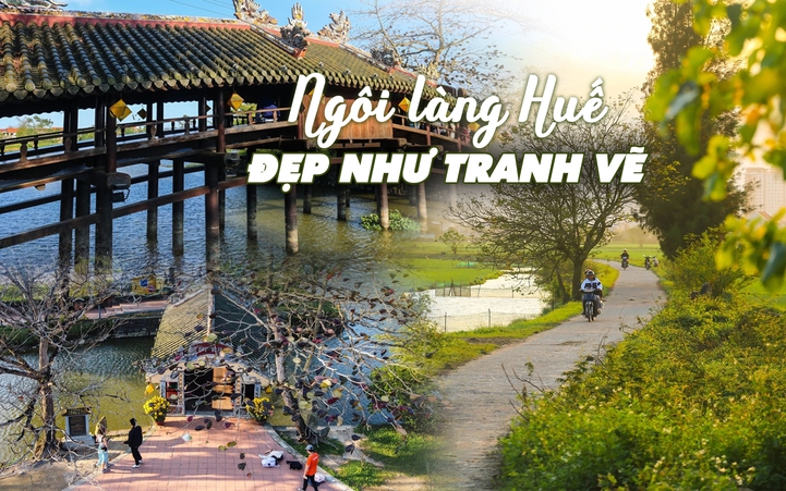 Đẹp ngỡ ngàng ngôi làng có cây cầu ngói hơn 240 tuổi ở Huế