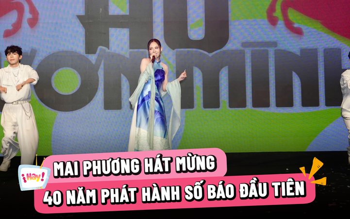 Mai Phương hát 'Hò Vươn Mình' mừng sinh nhật 40 năm Báo Thanh Niên