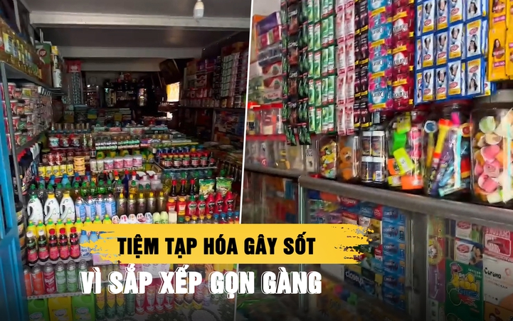 Tiệm tạp hóa ở An Giang gây sốt vì quá ngăn nắp, dân mạng nhìn là mê