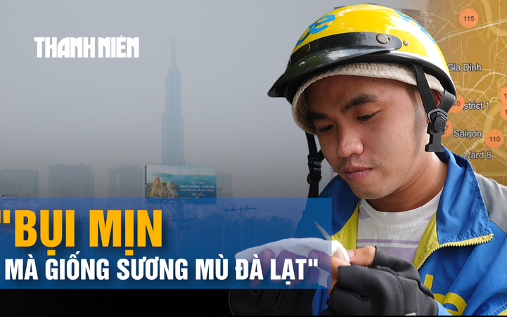Bầu trời TP.HCM mờ đục, tài xế công nghệ lo hít bụi suốt ngày ngoài đường