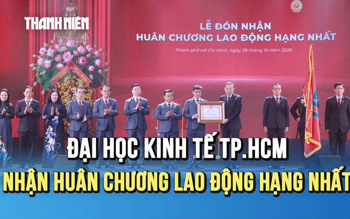 Tổng Bí thư, Chủ tịch nước Tô Lâm trao Huân chương Lao động hạng Nhất cho ĐH Kinh tế TP.HCM