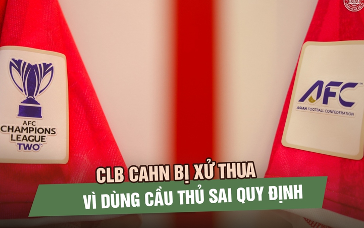 Nóng: CLB CAHN bị AFC xử thua ở AFC Champions League 2 vì dùng cầu thủ không hợp lệ