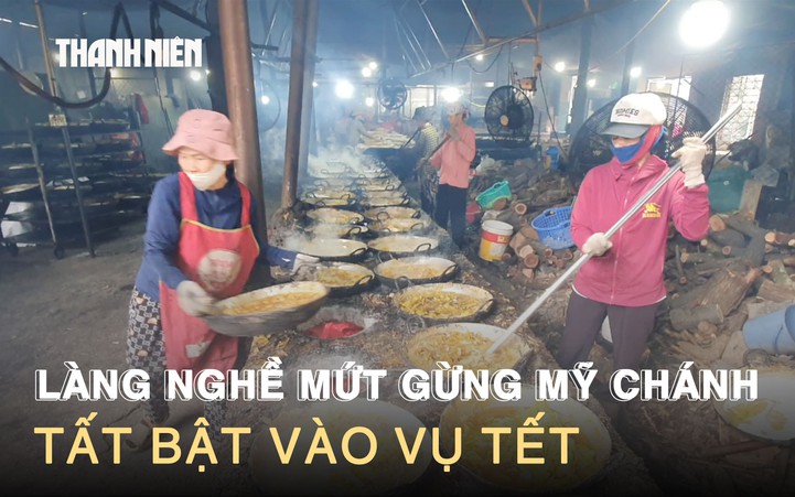 Về Quảng Trị xem làng nghề mứt gừng Mỹ Chánh tất bật vào vụ tết