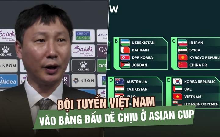 Đội tuyển Việt Nam vào bảng đấu dễ chịu ở Asian Cup: Hàn Quốc, UAE góp mặt