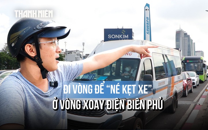 Thêm làn rẽ trái ở vòng xoay Điện Biên Phủ: Người dân bày cách đi vòng để 'né kẹt xe'