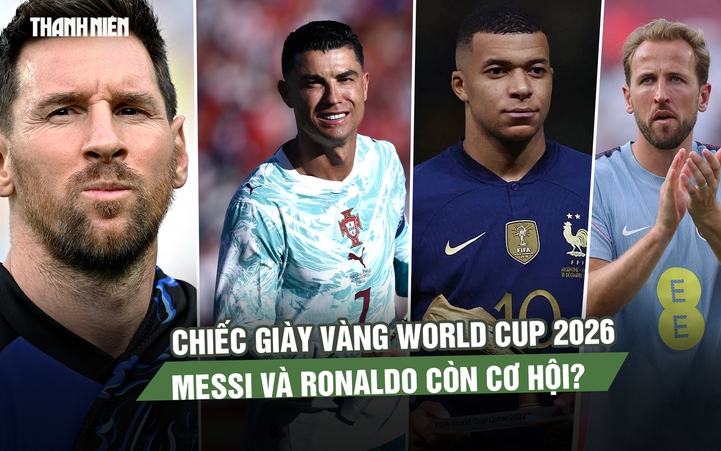 Cuộc đua Chiếc giày vàng World Cup 2026: Mbappe dẫn đầu, Messi và Ronaldo còn cơ hội?