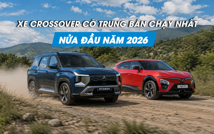 Crossover cỡ trung: Doanh số xe điện vượt nhiều xe xăng