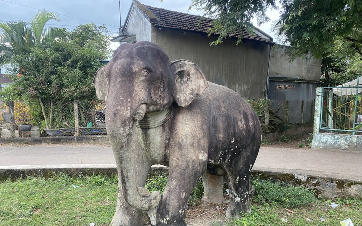 Cận cảnh hai tượng voi đá được công nhận bảo vật quốc gia