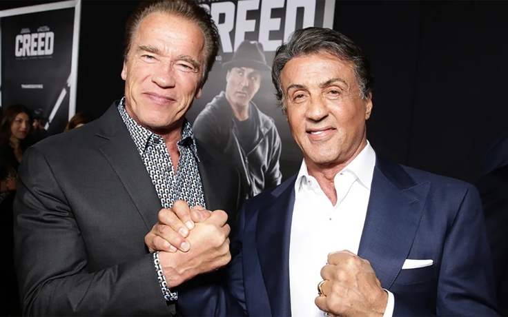 'Kẻ hủy diệt' Arnold Schwarzenegger thừa nhận luôn cạnh tranh với Sylvester Stallone