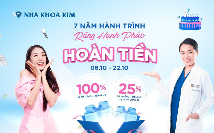 Nha Khoa Kim tri ân khách hàng nhân dịp sinh nhật 7 tuổi