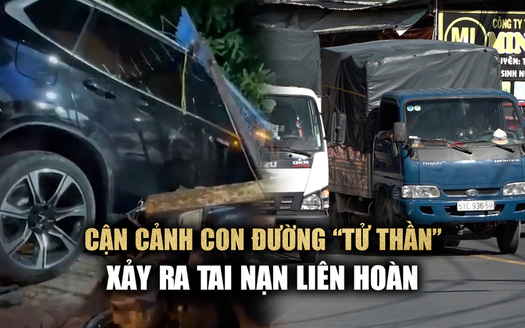 Lạnh gáy với những pha lấn làn, vượt ẩu tại con đường vừa xảy ra tai nạn liên hoàn