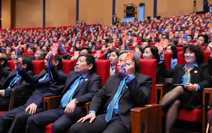 1.100 đại biểu dự Đại hội XIII Công đoàn Việt Nam