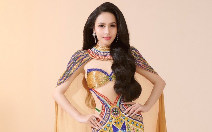 Ngọc Hằng diện váy 5.000 USD tại Hoa hậu Liên lục địa 2023