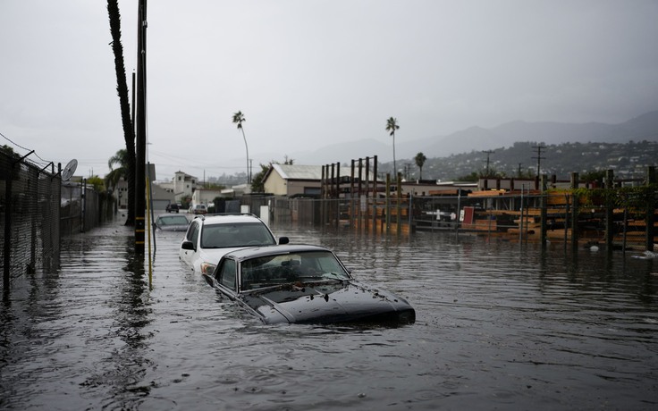 Mưa lớn gây ngập nặng tại nhiều thành phố ở Mỹ