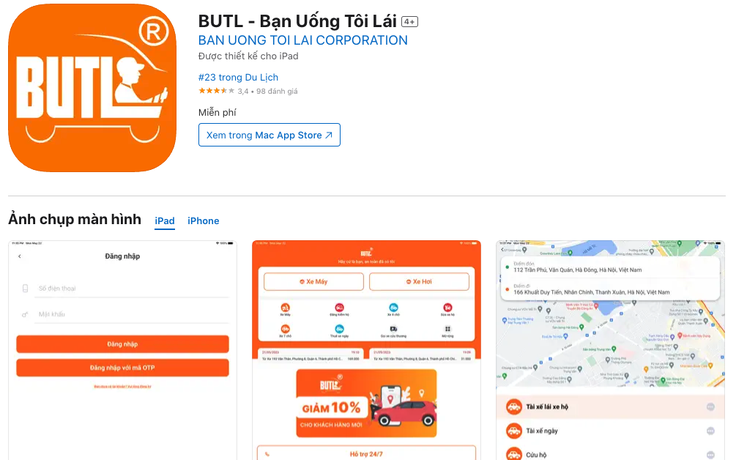 Xuất hiện app dịch vụ tài xế 'chở giùm' người uống rượu bia