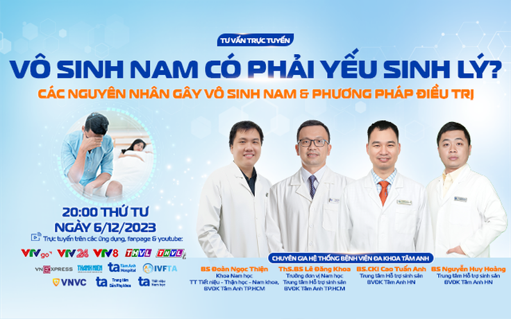 Tư vấn sức khỏe: Vô sinh nam có phải yếu sinh lý?