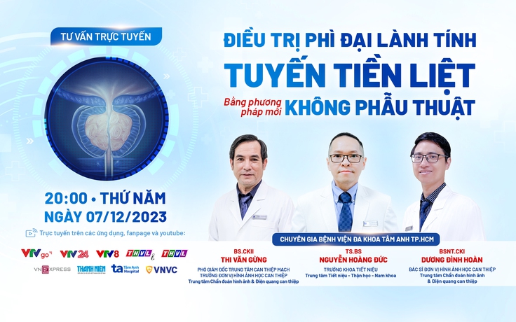 'Điều trị phì đại lành tính tuyến tiền liệt bằng phương pháp mới, không phẫu thuật'