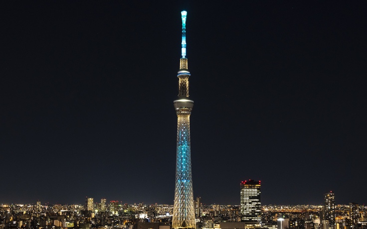 Nhiều công trình lớn tại Nhật 'lột xác' nhờ công nghệ chiếu sáng mới