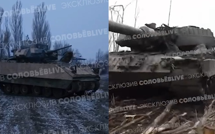 Lính Nga lái thử thiết giáp Bradley, thu thêm xe tăng Leopard 2 của Ukraine