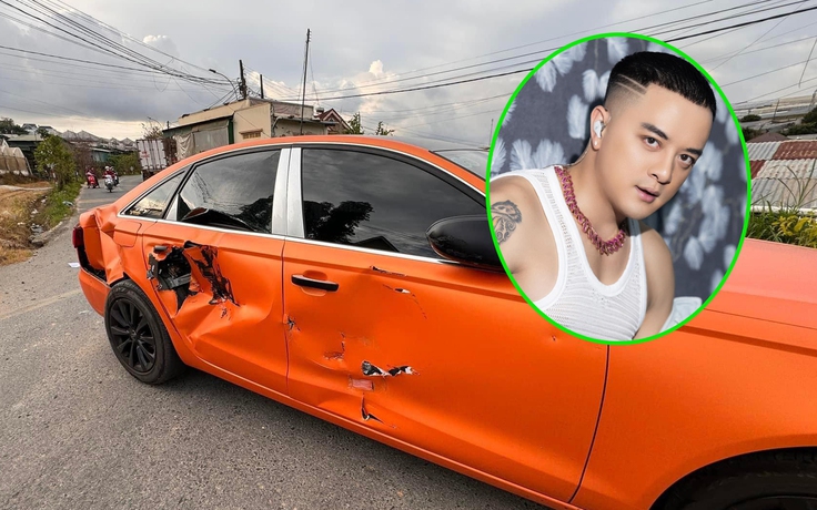 Xe của ca sĩ Cao Thái Sơn gặp tai nạn với tàu hỏa ở Đà Lạt
