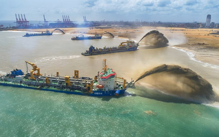 Trung Quốc đóng ‘siêu tàu xây đảo’ mới với công suất kỷ lục