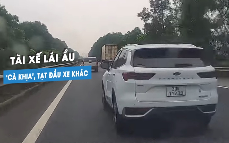 Phẫn nộ xe Ford Territory chạy ẩu, tạt đầu ‘cà khịa’ xe khác trên cao tốc