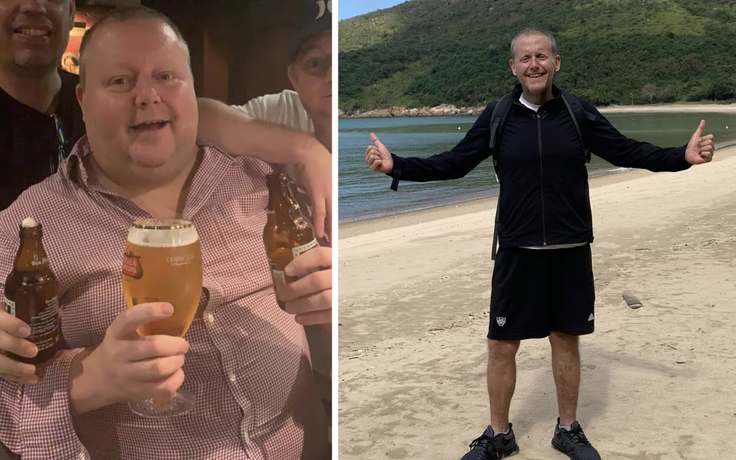 Giảm 60 kg trong một năm nhờ bỏ rượu bia, đổi lối sống