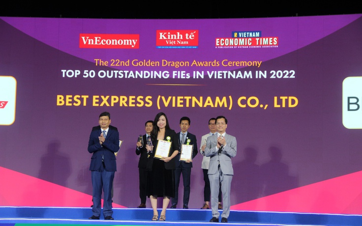 BEST Express nhận giải Rồng Vàng 2023